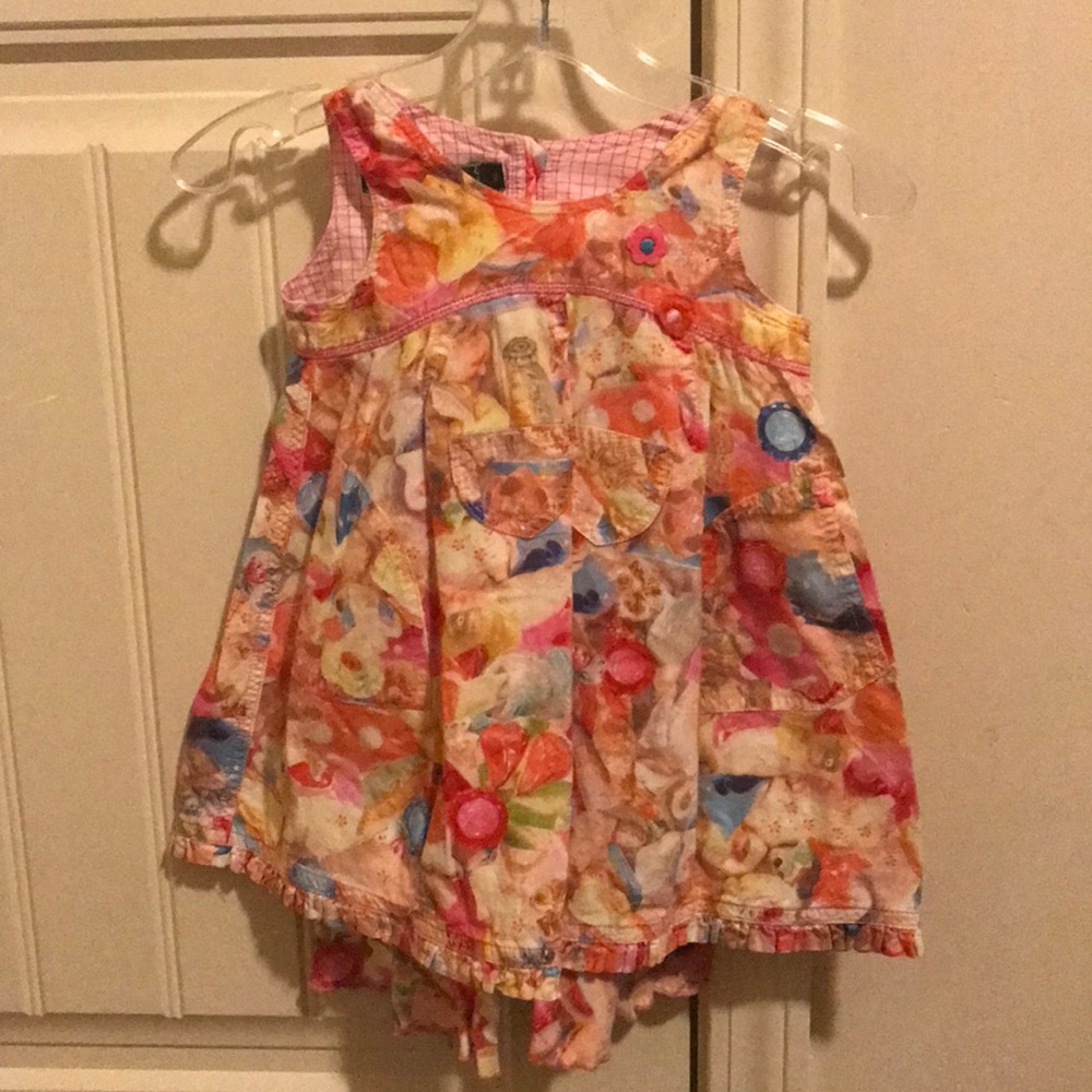 Oilily dress and matching pants little girls set